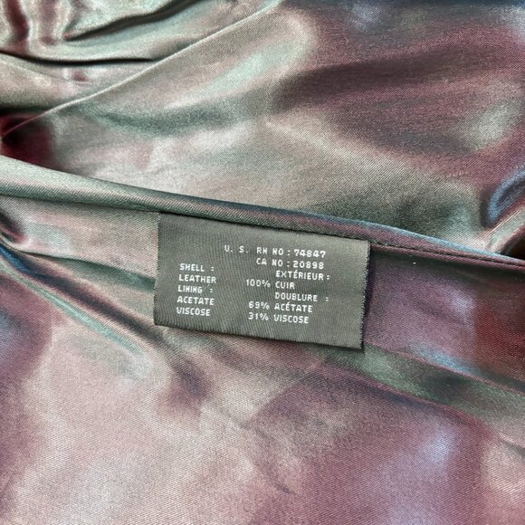 Andrew Mark 100% Leather Coat --- Super Cute and Flattering!! Size M - Picture 7 of 12